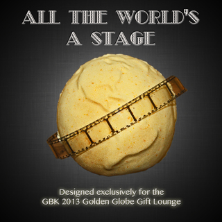 All The World's A Stage<br />
Celebrity Gift for the 2013 GBK Golden Globes Gift Lounge All The World's A Stage<br />
Celebrity Gift for the 2013 GBK Golden Globes Gift Lounge