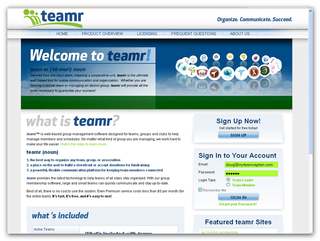 Teamr Group Management Software