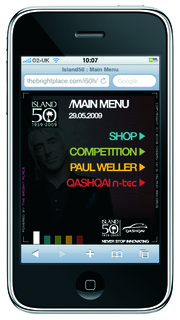 Island Records content available on WiFi handsets