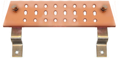 Illustration of 6” electrical grounding bar for towers and antennas.