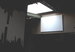 A bit of creativity and this QuietFiber panel, covered in plain white canvas, became a screen for streaming video from inside the club (while clandestinely absorbing sound).