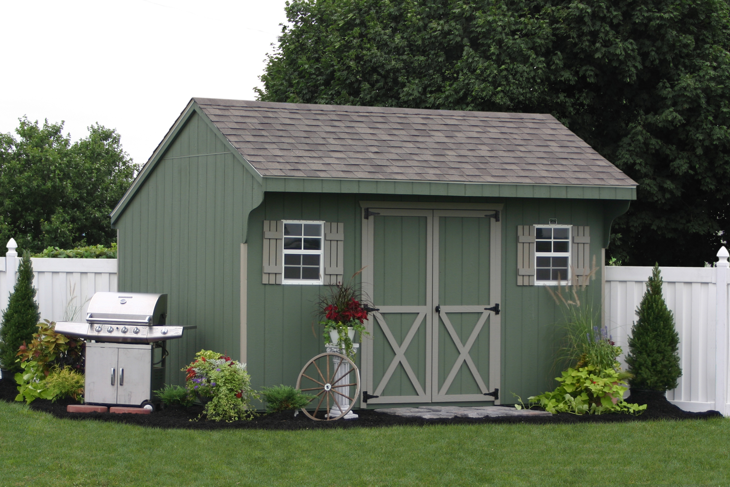 Assemble Your Own Amish Built Storage Shed or Car Garage Kit from ...