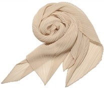 Issey Miyake Cream Pleated Scarf