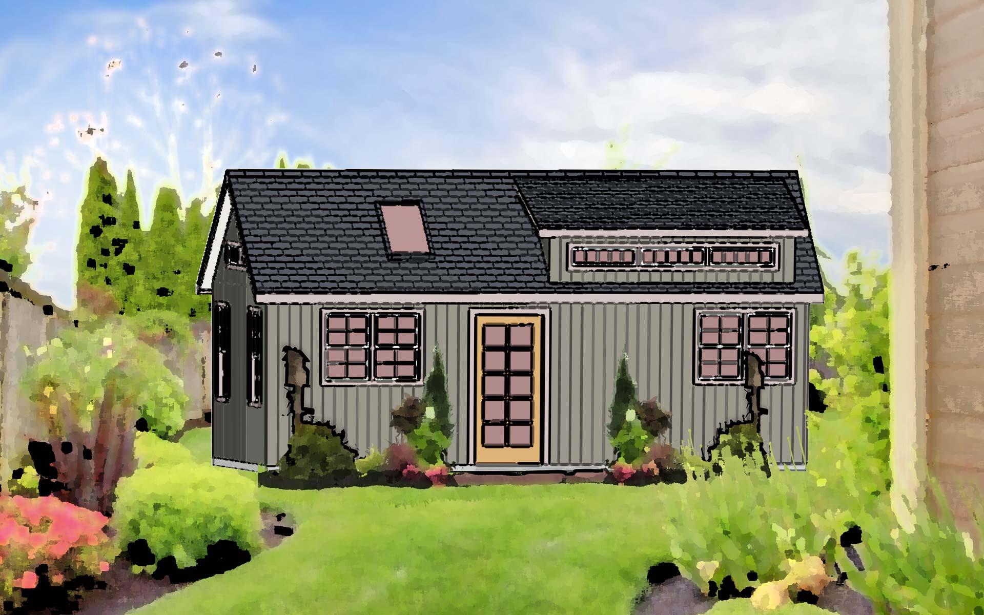Amish storage sheds and detached car garage designs are getting ...