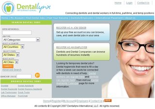 Dentallynx International Home Page
