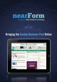 The new Sunday Business Post web and mobile service, created by nearForm, has just won a Nokia Digital Media Award. The new Sunday Business Post web and mobile service, created by nearForm, has just won a Nokia Digital Media Award.