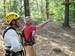 Bahman Azarm (right) Outdoor Ventures Group partner, discusses the finer points of aerial park construction with one of the crew members at the Adventure Park at the Discovery Museum site.