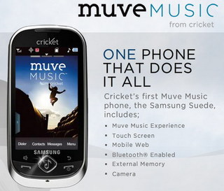 Muve Music from Cricket Wireless offers unlimited music downloads with no contract required. Muve Music from Cricket Wireless offers unlimited music downloads with no contract required.