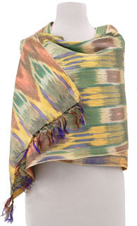 Ikat shawl from Uzbekistan