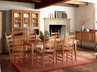 Classic Shaker Style Hardwood Amish Dining Room Furniture Classic Shaker Style Hardwood Amish Dining Room Furniture