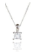 18ct White Gold, 0.25ct Princess Cut Diamond Pendant - &pound;799.00