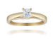 18ct Yellow Gold, 0.30ct Princess Cut Diamond Engagement Ring - &pound;1,399.00