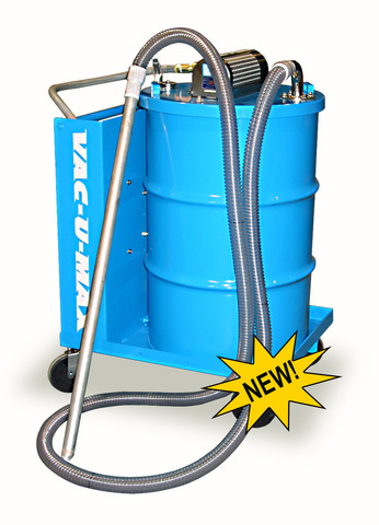 VAC-U-MAX industrial sump vacuum cleaner system for metalworking. 