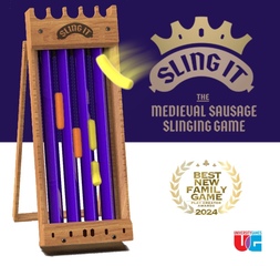 University Games and KID Group Partner to Launch Sling It, The Medieval Sausage Slinging Game