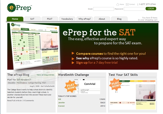 ePrep.com Online Video SAT and ACT Test Preparation