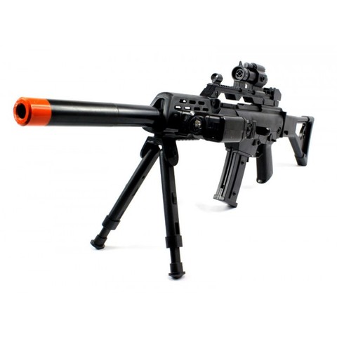  Combat Tactical G36 Spring Airsoft Gun Flashlight Bi-Pod FPS-230 