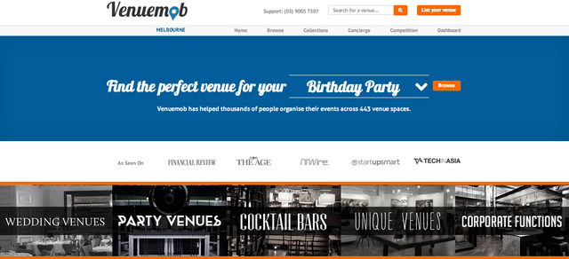 Venuemob- function venues in Melbourne.