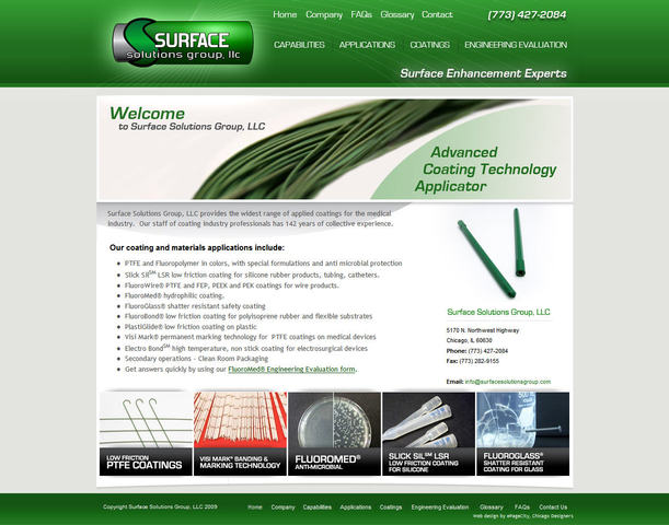 Surface Solutions Group, LLC Website