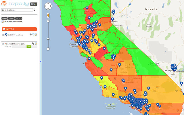 Online mapping - powerful tool to manage large data sets.