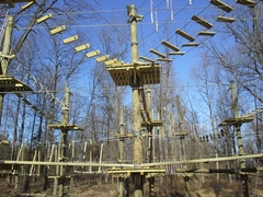 Irresistible fun for five to 10 year olds: The new "Labyrinth" at The Adventure Park at Sandy Spring, Maryland.