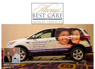 Lois & Bob Nelson of Southbury, CT Win "Car for a Year" from Always Best Care