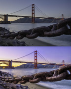 Scenic photos are transformed. Before & After