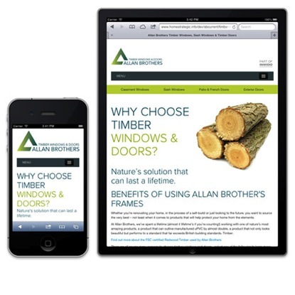 Allan Brothers' new responsive website generates a 90% increase in website enquiries. 