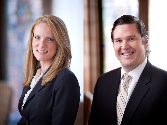 Top 40 attorneys Shayna Slater and Mike Schafle of the Anapol Schwartz personal injury law firm.