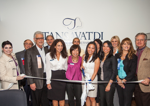 Ribbon cutting ceremony.