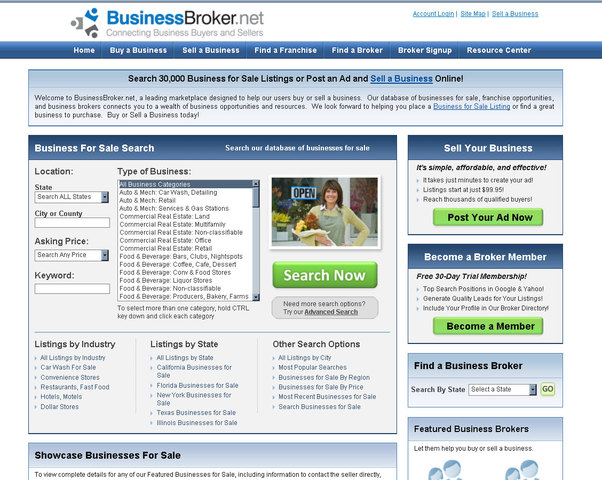 BusinessBroker.net's New Website