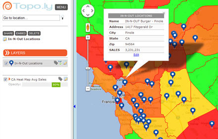 Online mapping from multiple address location Excel data 