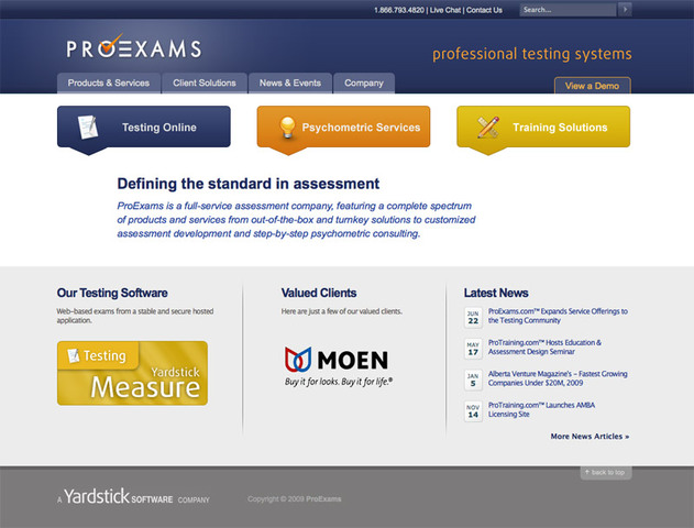 The ProExams Website