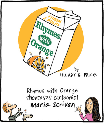 Maria Scrivan showcased in "Rhymes with Orange" guest week