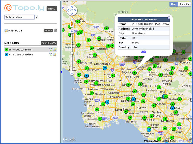 Analyzing Address Locations Through online mapping