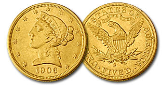 $5 Liberty Gold Half Eagle