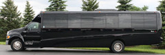 Golden Limousine International's latest model of Luxury Coaches available for transportation.