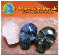 Mini Stone Skull Bead Collection Set of 3
