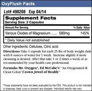 Oxyflush Facts