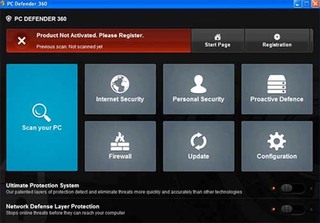PC Defender 360 (Rogue Antispyware) Fails at Defending Against Malware