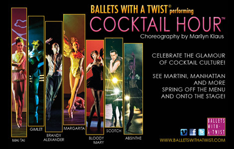 New York City's Ballets with a Twist will make its Cleveland debut with a performance of its signature show, Cocktail Hour, on Thursday, September 19 at 8 p.m.
