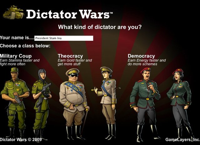 What Kind of Dictator Are You? From Dictator Wars on Facebook.