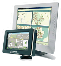 Touchscreen fleet management and GPS