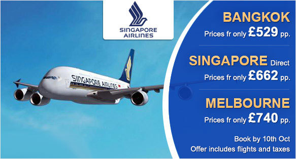 Southall Travel Launches Special Fares for Far East & Australia with Singapore Airlines