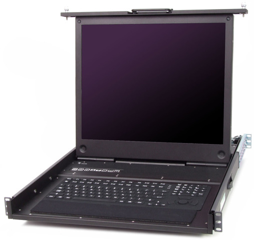 Chassis Plans CCX-19 Military Grade 1U Rackmount LCD Keyboard Drawer