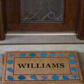 The professionals at Personalized Doormats can help design a monogrammed welcome mat or a custom logo entry doormat for any home or business in any size, depending on the customer's requirements.