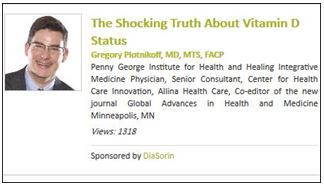 The Shocking Truth About Vitamin D Status : Thu Nov 14, 2013<br />
9:00am - 10:00am PT