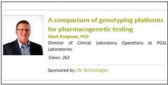 A comparison of genotyping platforms for pharmacogenetic testing : Wed Nov 20, 2013<br />
8:00am - 9:00am PT