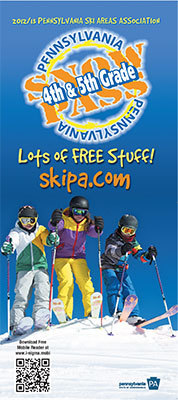 PA Snowpass Program for 4th and 5th Graders for skiing and snowboarding.