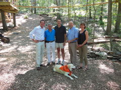 Connecticut Governor Dannel P. Malloy visited Outdoor Ventures' Adventure Park at Storrs on August 21, 2013. (For detailed caption see CERC4 main text body.)