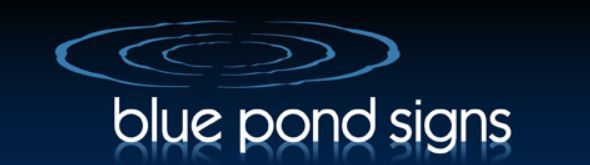 Blue Pond Signs logo